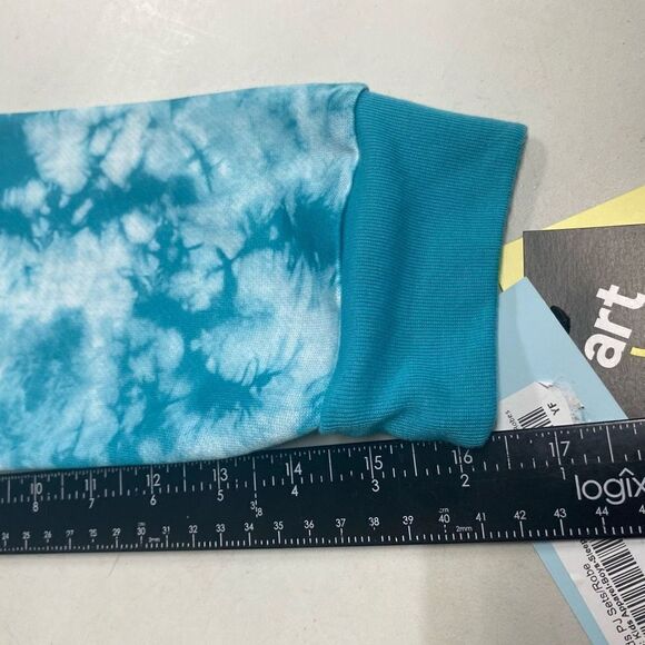ART CLASS Unisex 2 PieceTie Dyed Sweatshirt & Shorts Pajama Set Size XL Blue New - Picture 9 of 10